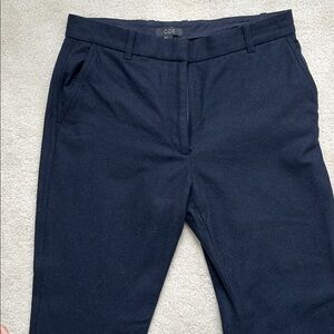 COS Women's Dark Navy Wool-Blend Trousers